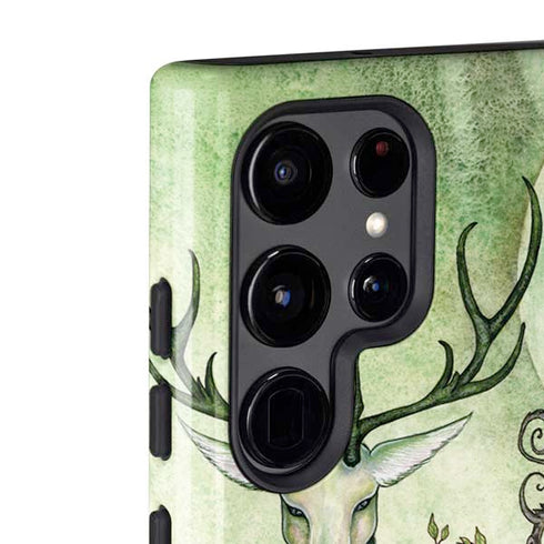 Amy Brown Guardian Fairy and Stag Galaxy S22 Ultra Pro Case