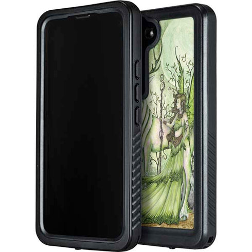 Amy Brown Guardian Fairy and Stag Galaxy S23 Waterproof Case
