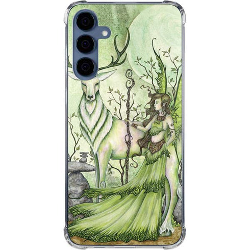 Guardian Fairy and Stag by Amy Brown Galaxy S24 Clear Case