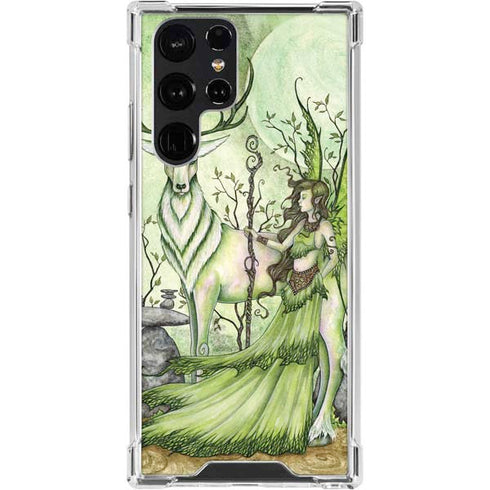 Guardian Fairy and Stag by Amy Brown Galaxy S24 Ultra Clear Case