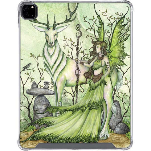 Amy Brown Guardian Fairy and Stag iPad Pro 12.9in (2020) Clear Case