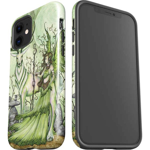 Amy Brown Guardian Fairy and Stag iPhone 12 Impact Case