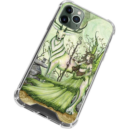 Amy Brown Guardian Fairy and Stag iPhone 12 Pro Clear Case