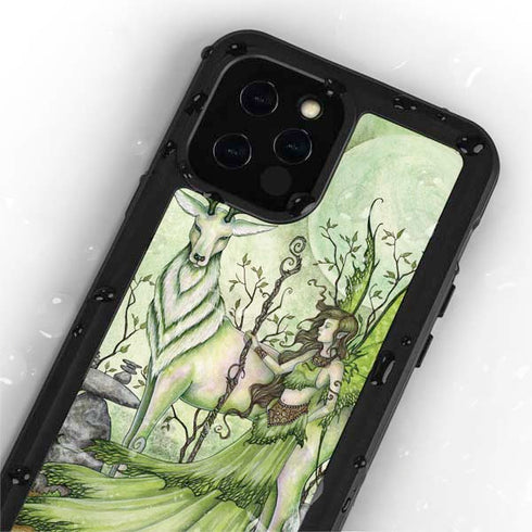 Amy Brown Guardian Fairy and Stag iPhone 12 Pro Max Waterproof Case