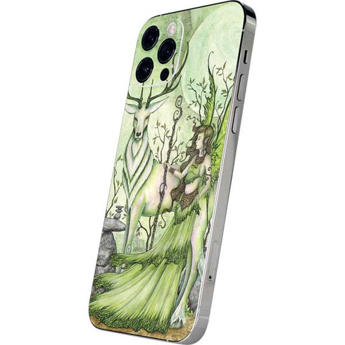 Amy Brown Guardian Fairy and Stag iPhone 12 Pro Skin