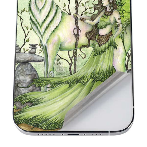 Amy Brown Guardian Fairy and Stag iPhone 12 Pro Skin