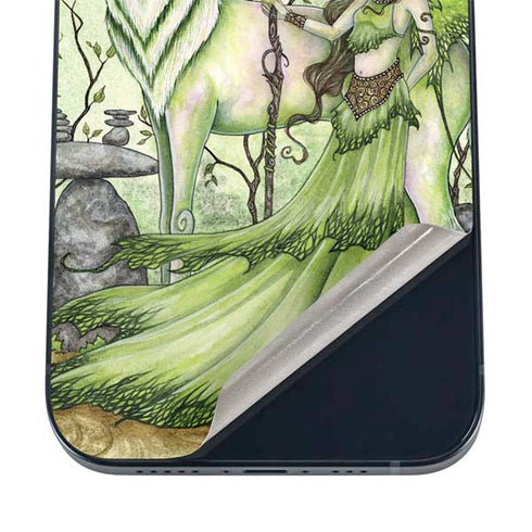 Amy Brown Guardian Fairy and Stag iPhone 12 Skin