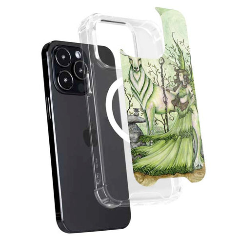 Amy Brown Guardian Fairy and Stag iPhone 13 Pro MagSafe Case