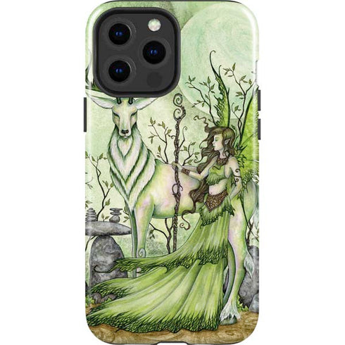 Amy Brown Guardian Fairy and Stag iPhone 13 Pro Max Impact Case