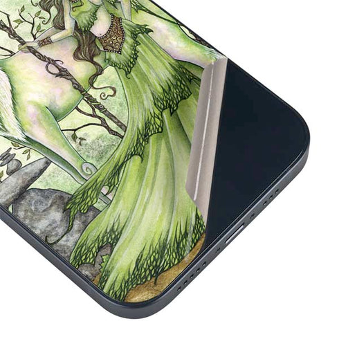 Amy Brown Guardian Fairy and Stag iPhone 14 Plus Skin