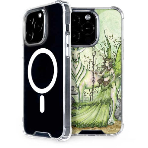 Guardian Fairy and Stag by Amy Brown iPhone 15 Pro MagSafe Case
