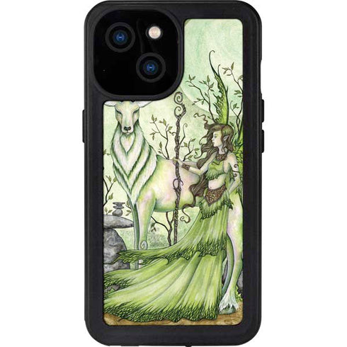 Guardian Fairy and Stag by Amy Brown iPhone 15 Waterproof Case