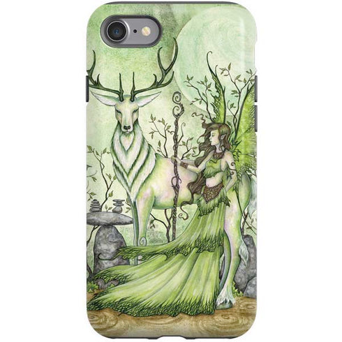 Amy Brown Guardian Fairy and Stag iPhone SE (2nd & 3rd Gen) Pro Case