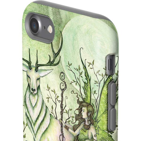 Amy Brown Guardian Fairy and Stag iPhone SE (2nd & 3rd Gen) Pro Case