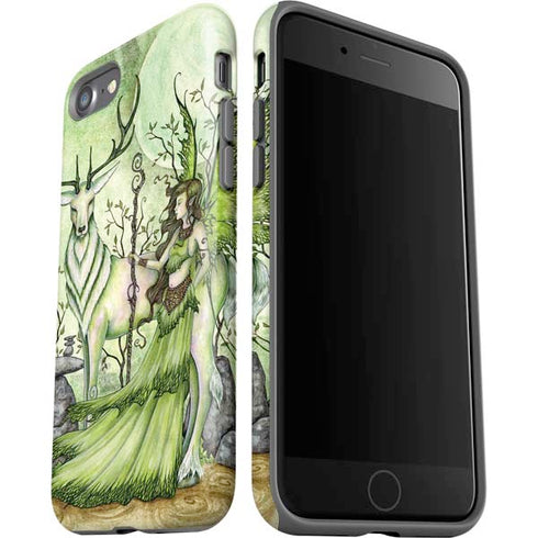Amy Brown Guardian Fairy and Stag iPhone SE (2nd & 3rd Gen) Pro Case