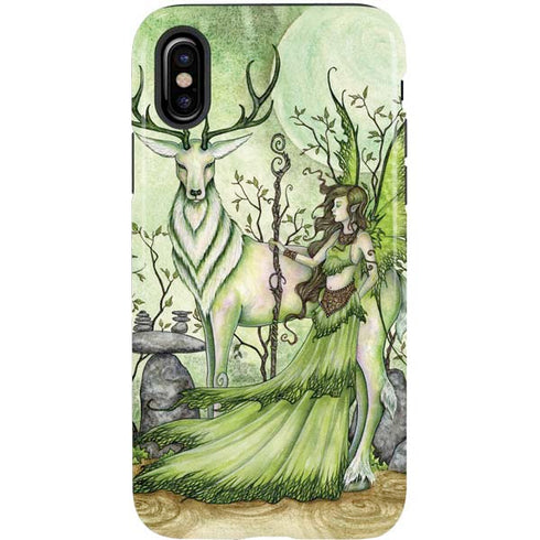 Amy Brown Guardian Fairy and Stag iPhone X Pro Case