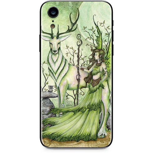Amy Brown Guardian Fairy and Stag iPhone XR Skin