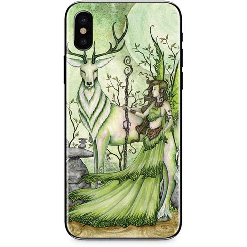 Amy Brown Guardian Fairy and Stag iPhone XS Max Skin