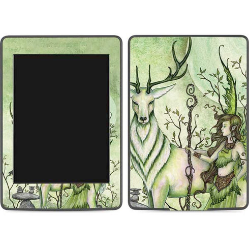 Amy Brown Guardian Fairy and Stag Amazon Kindle Skin