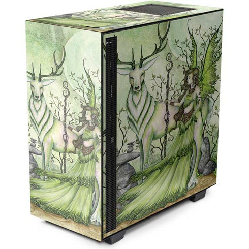 Amy Brown Guardian Fairy and Stag NZXT H510 Compact ATX Mid-Tower Case Skin