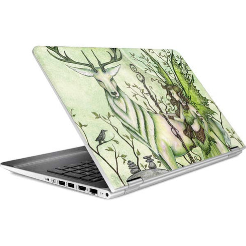 Amy Brown Guardian Fairy and Stag HP Pavilion Skin