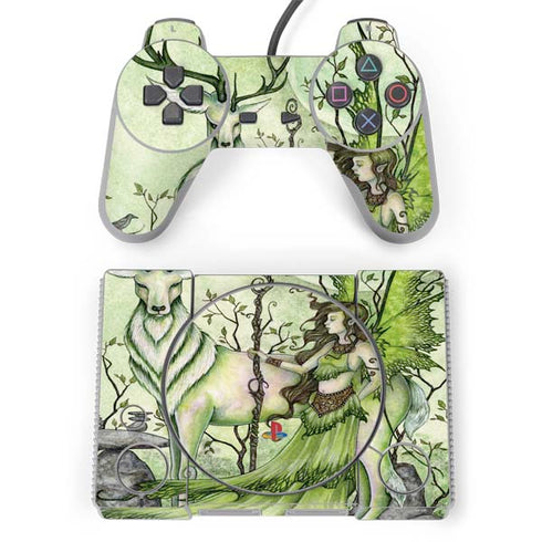 Amy Brown Guardian Fairy and Stag PlayStation Classic Bundle Skin