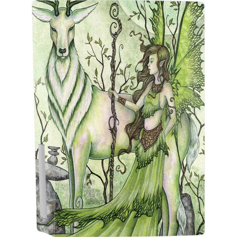 Amy Brown Guardian Fairy and Stag PS5 Console Skin