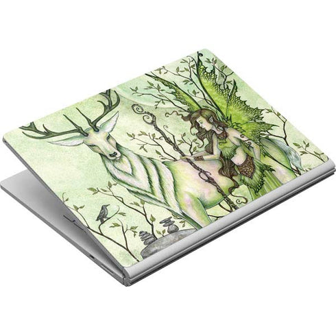Amy Brown Guardian Fairy and Stag Surface Book Skin