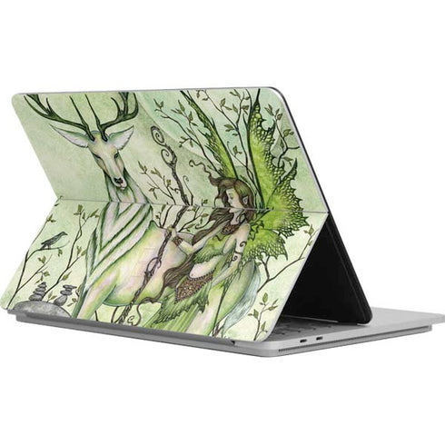 Amy Brown Guardian Fairy and Stag Surface Laptop Studio Skin
