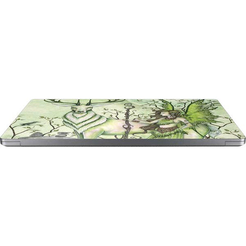 Amy Brown Guardian Fairy and Stag Universal Laptop 17in (13.8 x 10in) Skin