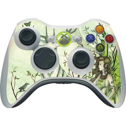 Amy Brown Guardian Fairy and Stag Xbox 360 Wireless Controller Skin