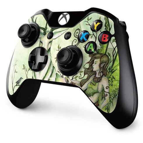 Amy Brown Guardian Fairy and Stag Xbox One Controller Skin