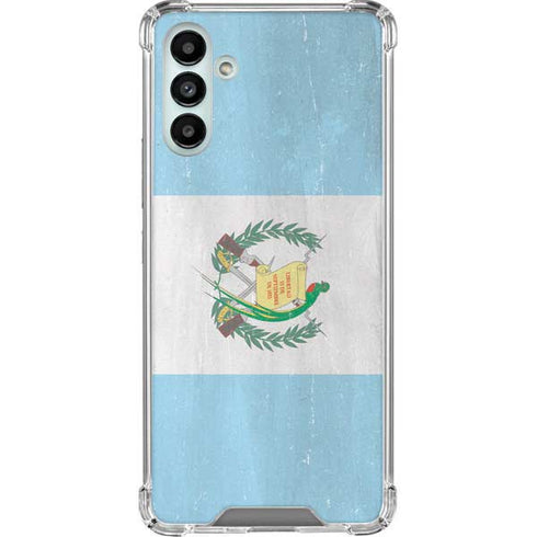 Guatemala Flag Distressed Galaxy A13 5G Clear Case