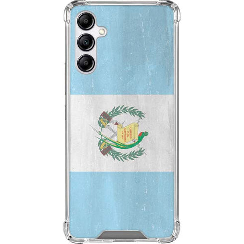 Guatemala Flag Distressed Galaxy A15 5G Clear Case