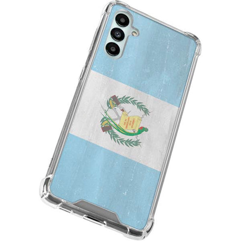 Guatemala Flag Distressed Galaxy A15 5G Clear Case