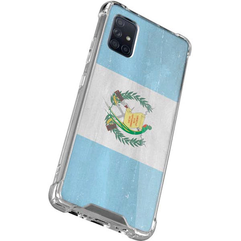 Guatemala Flag Distressed Galaxy A51 5G Clear Case