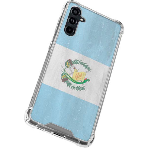 Guatemala Flag Distressed Galaxy A54 5G Clear Case
