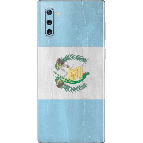 Guatemala Flag Distressed Galaxy Note 10 Skin