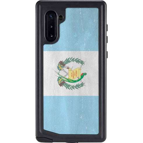Guatemala Flag Distressed Galaxy Note 10 Waterproof Case
