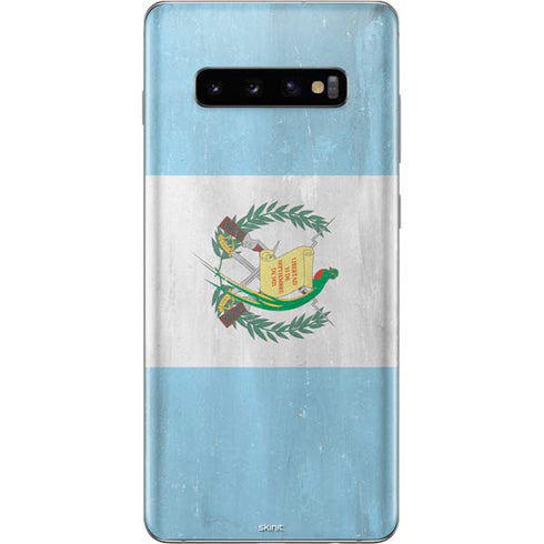 Guatemala Flag Distressed Galaxy S10 Plus Skin