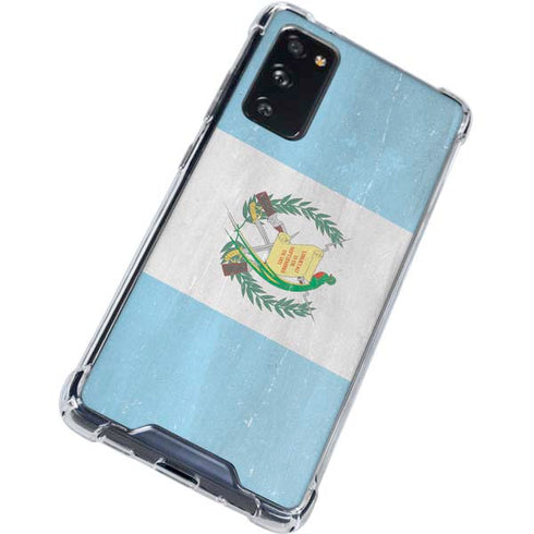 Guatemala Flag Distressed Galaxy S20 FE Clear Case