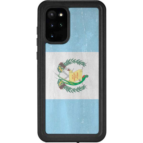 Guatemala Flag Distressed Galaxy S20 Plus Waterproof Case