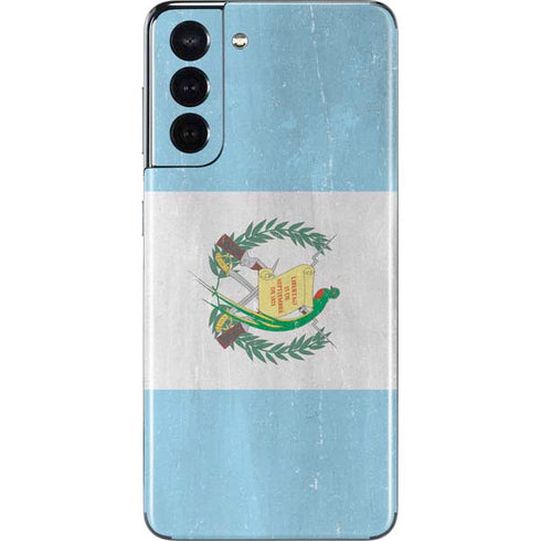 Guatemala Flag Distressed Galaxy S21 5G Skin