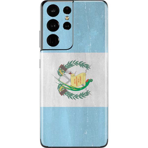 Guatemala Flag Distressed Galaxy S21 Ultra 5G Skin