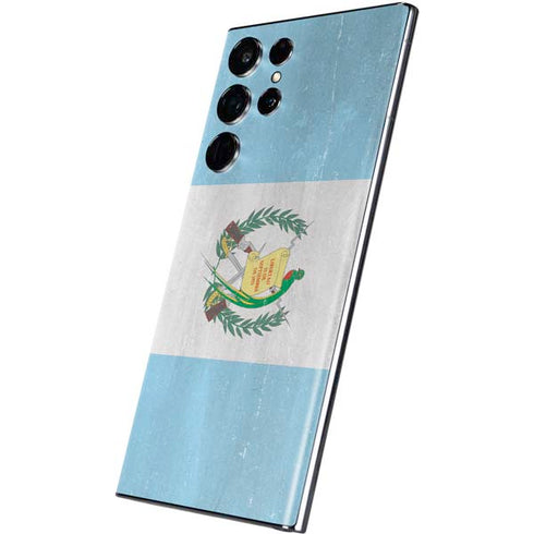 Guatemala Flag Distressed Galaxy S22 Ultra Skin