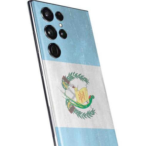 Guatemala Flag Distressed Galaxy S22 Ultra Skin