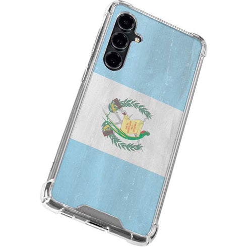Guatemala Flag Distressed Galaxy S23 FE Clear Case
