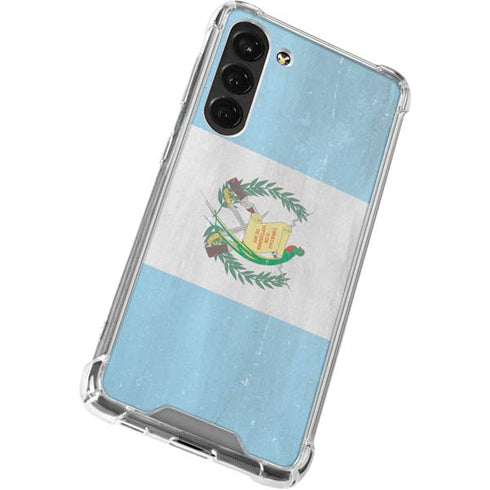 Guatemala Flag Distressed Galaxy S23 Plus Clear Case