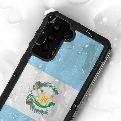 Guatemala Flag Distressed Galaxy S23 Plus Waterproof Case