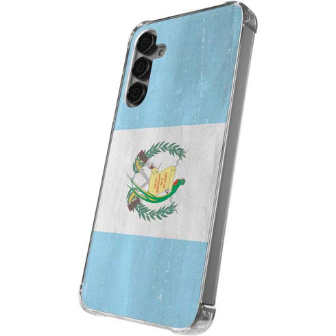 Guatemala Flag Distressed Galaxy S24 Plus Clear Case